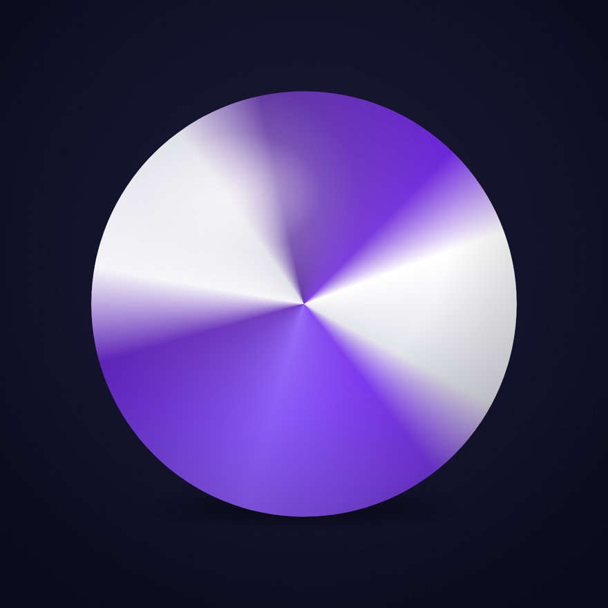 Founding orb — purple and white