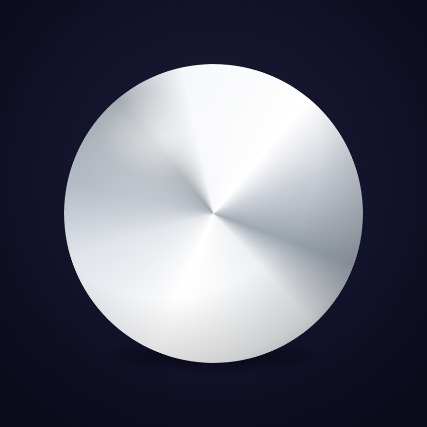 White Label orb — white and silver